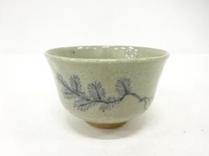 色絵　若松　茶碗(保護箱付)